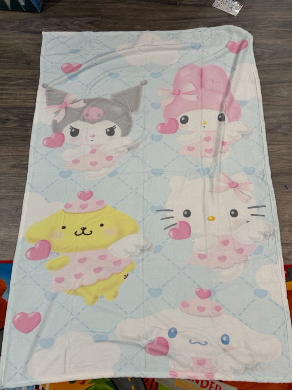 Sanrio Plush Throw Blanket Microfleece